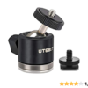 Amazon | UTEBIT 自由雲台 360度 回転可能 ボールヘッド 直径20mm ダボ 1/4 ネジ ベー
