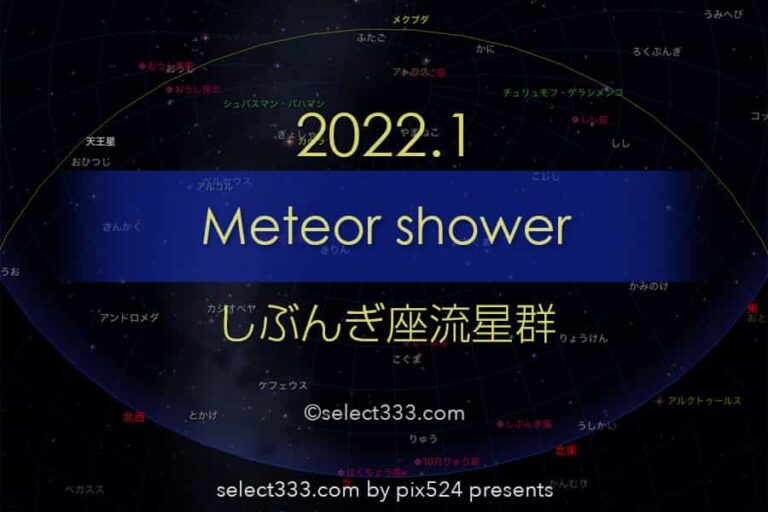 2022年版しぶんぎ座流星群の観測と撮影攻略！新年の流星群撮影！2022年版流星群観測撮影