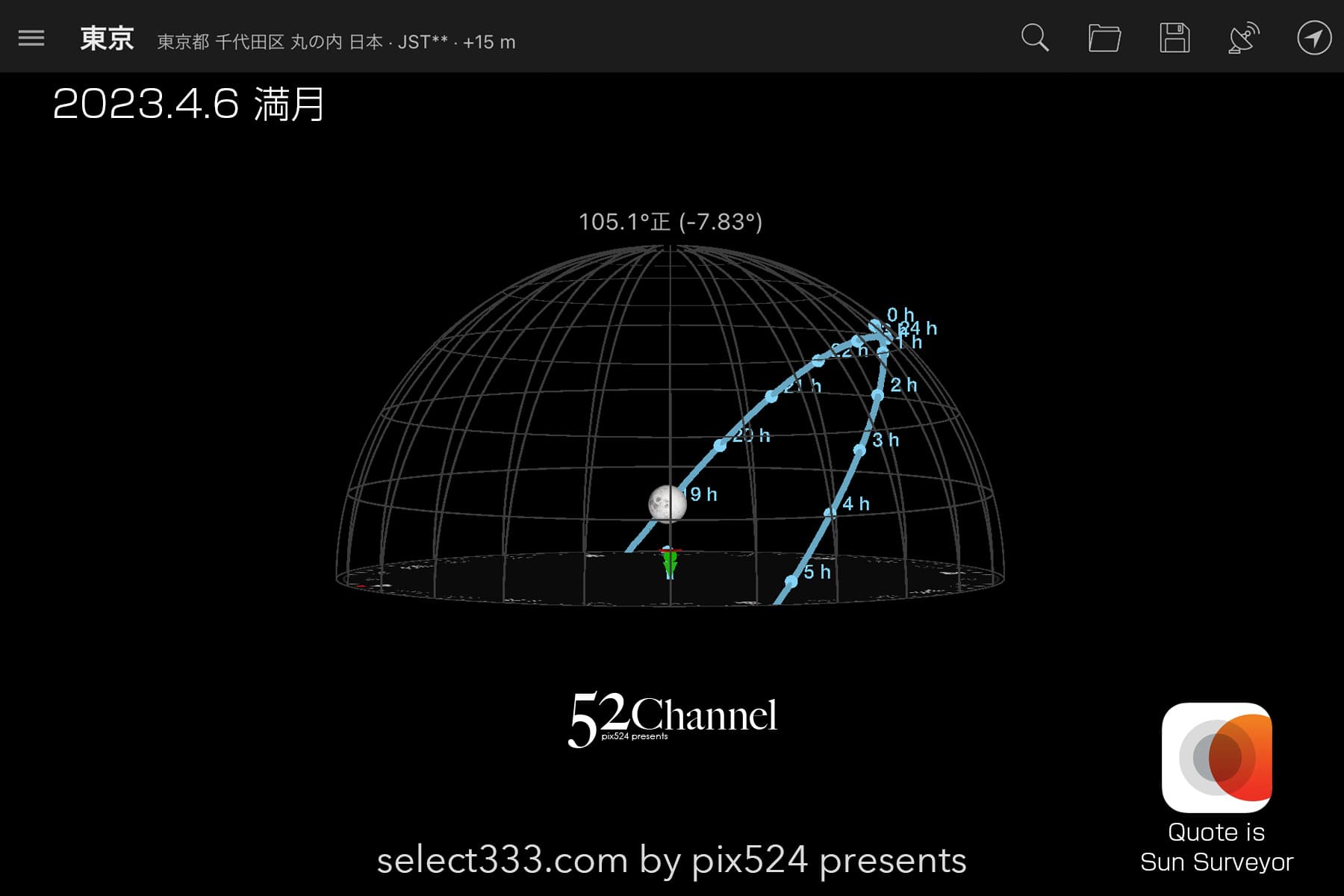 2023年版4月の月齢・月の出・月の入の方角や時間!今日の月は?月齢カレンダー