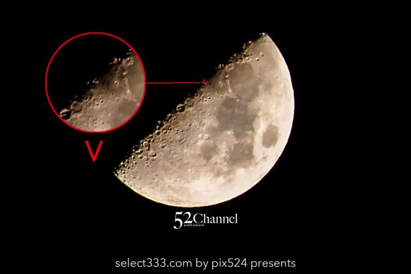 月に現れるアルファベット月面X・V・L！月面エックスが見える日は？月面の文字を探そう！