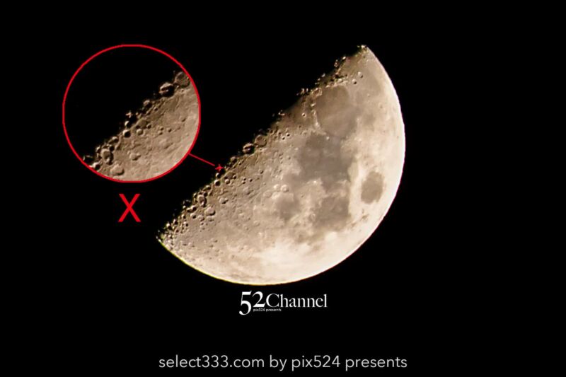 月に現れるアルファベット月面X・V・L！月面エックスが見える日は？月面の文字を探そう！
