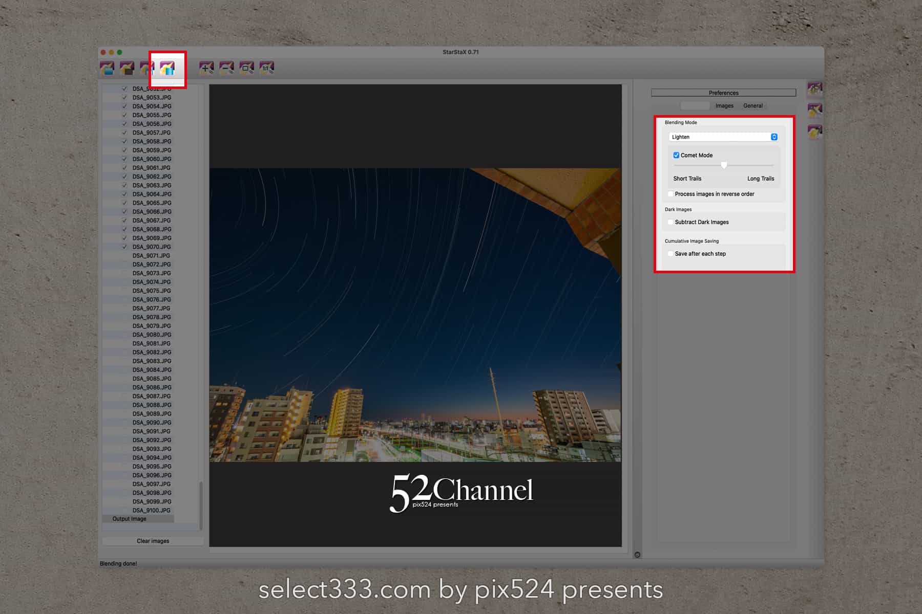 StarStaX：秀逸の比較明合成アプリの使い方と表現方法！月や星の軌跡を効果的に表現