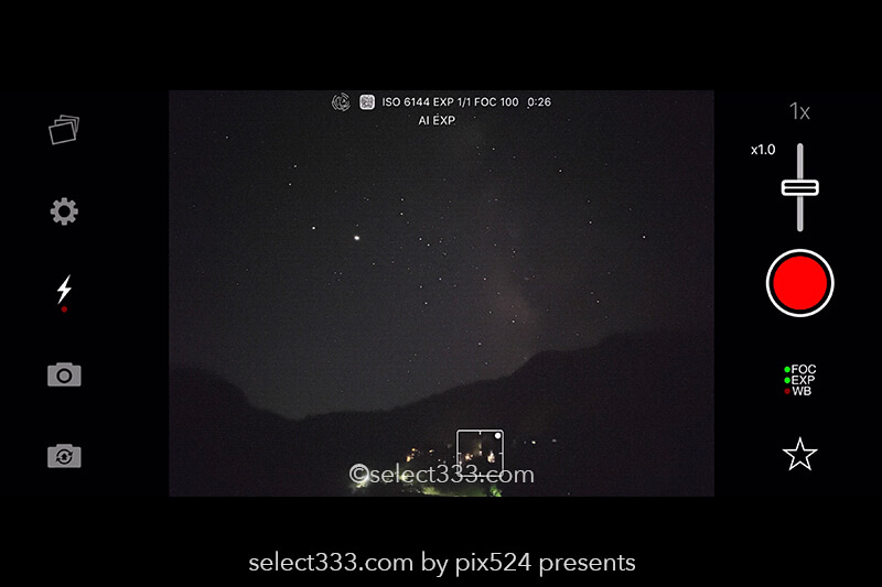スマホで天の川を撮ってみた！NightCapで撮影する天の川銀河撮影！アプリ使用で撮る星空