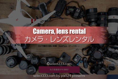 カメラやレンズはローンよりレンタル？交換レンズを手軽に使う！GooPassは使える？