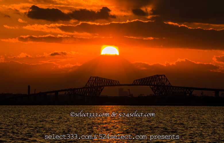 富士山とランドマーク東京ゲートブリッジのアクセスと撮影攻略！夕焼けに映える東京の風景