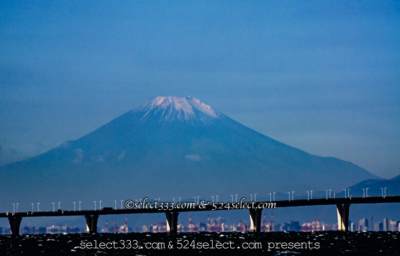 袖ヶ浦海浜公園から見る富士山とアクアライン！東京湾の景色！千葉県からの富士山展望