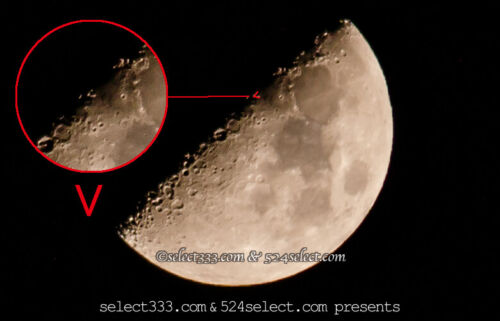 月面の文字を探そう！月に現れるアルファベット月面X・V・L！月面エックスが見える日は？