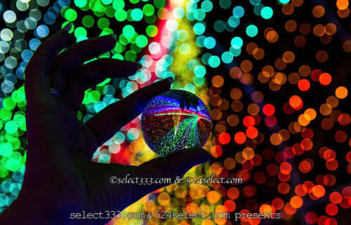 イルミネーション撮影アイテム！水晶玉でイルミや夜景撮影！水晶で手軽にインスタショット