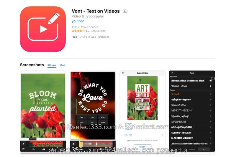 ビデオに文字！VONTでインスタストーリーズにテキスト挿入方法！VONTの使い方と活用