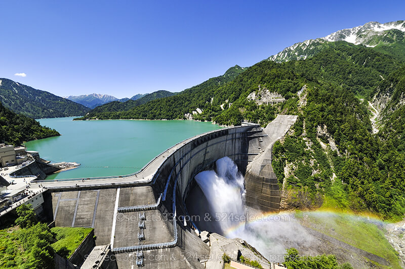 黒部ダムの観光放水!立山黒部アルペンルート観光・撮影旅行に!夏の撮影観光スポット