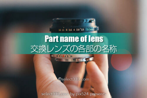 カメラレンズの部位名称！交換レンズの各部の名称を知っておこう！カメラとレンズの名称