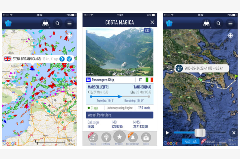 護衛艦から豪華客船まで船舶の位置を表示マリントラフィック！MarineTrafficで世界の旅