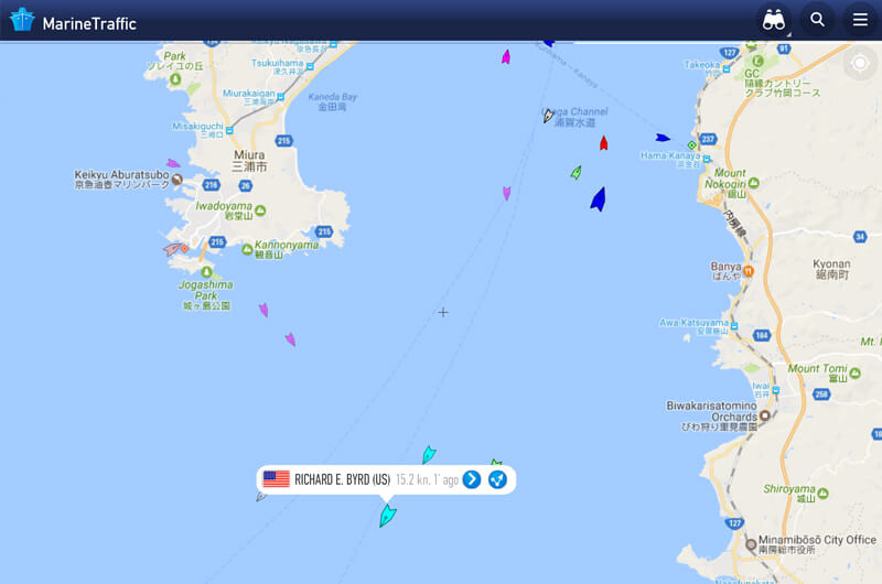 護衛艦から豪華客船まで船舶の位置を表示マリントラフィック！MarineTrafficで世界の旅