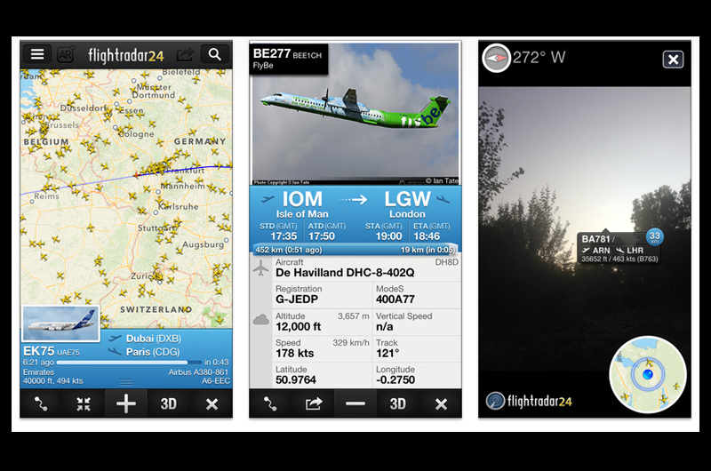 飛行機撮影に便利！飛行機の飛行航路がわかるフライトレーダー Flightradar24