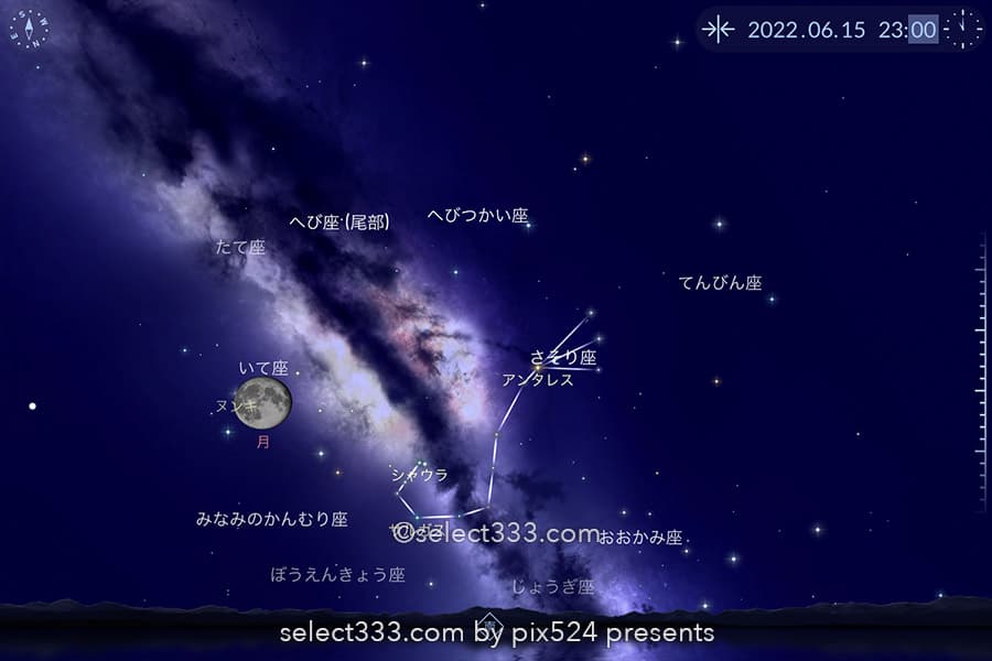 さそり座：星座とギリシャ神話！撮影と観測の時期や時間は？夏の星座の撮影